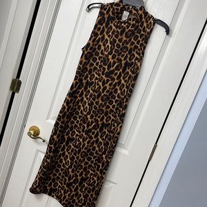 Leopard midi dress